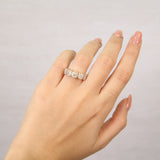Half Way Diamond Cluster Ring, 1.01 ct - R&R Jewelers 