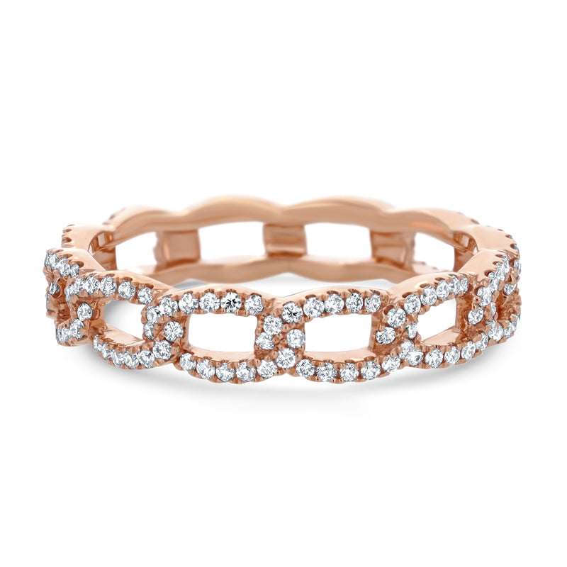 Diamond Eternity Link Ring - R&R Jewelers 