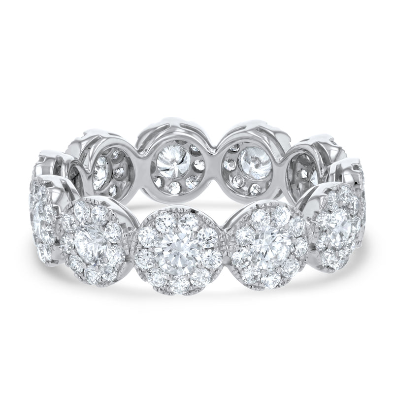 Round Shaped Diamond Cluster Ring (R7861)