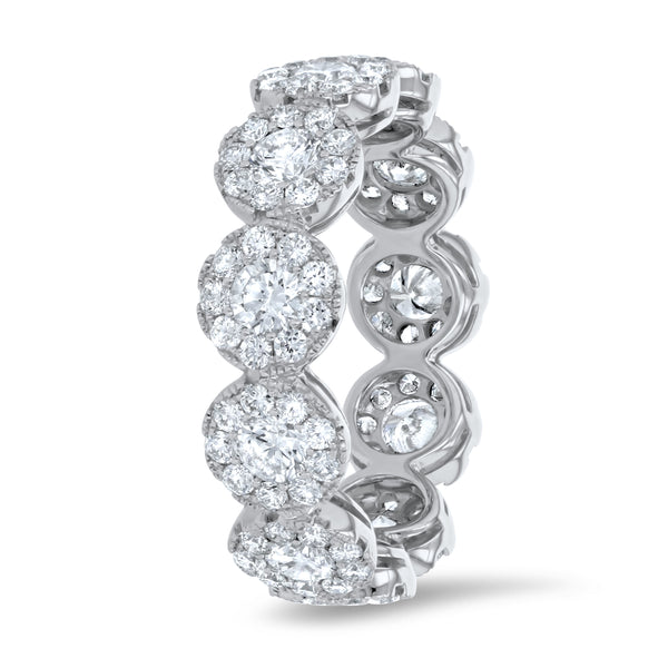 Round Shaped Diamond Cluster Ring (R7861)