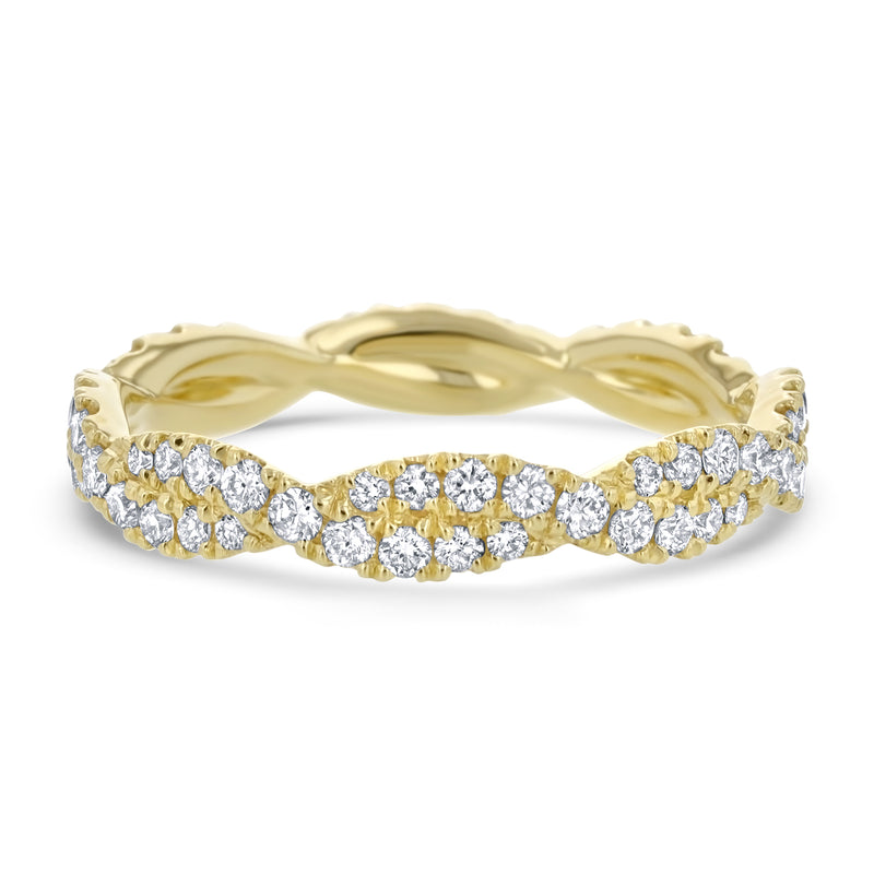 Diamond Infinity Twist Eternity Ring, 0.69 ct - R&R Jewelers 