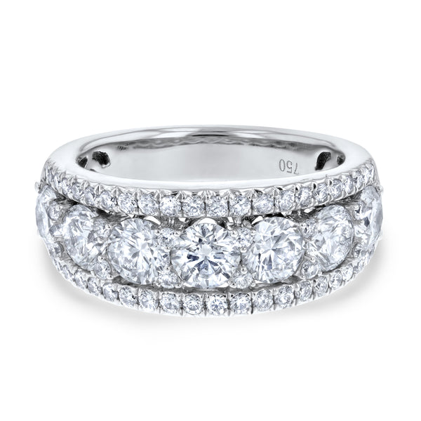 Round Shaped Diamond Cluster Ring (R8397)
