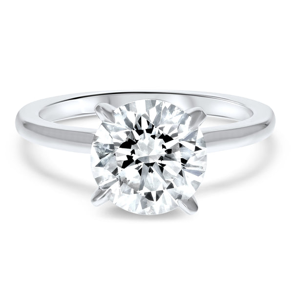 Four-Prong Simple Solitaire Engagement Ring - R&R Jewelers 