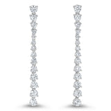 Graduate Diamond Drop Earrings - R&R Jewelers 