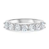 Shared Prong Halfway Diamond Wedding Band - R&R Jewelers 