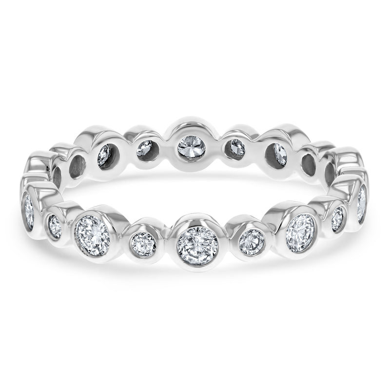 Bezel Set Diamond Eternity Ring - R&R Jewelers 