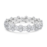 Alternating Double Single Round Eternity Band - R&R Jewelers 