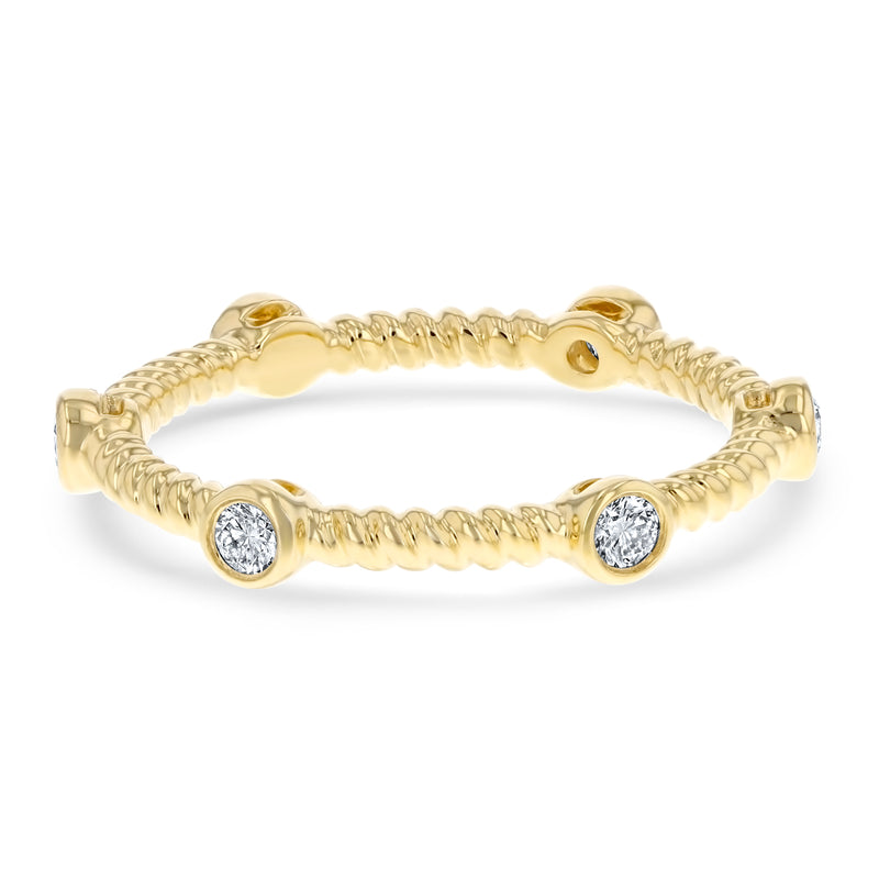 Diamond Eternity Rope Ring - R&R Jewelers 