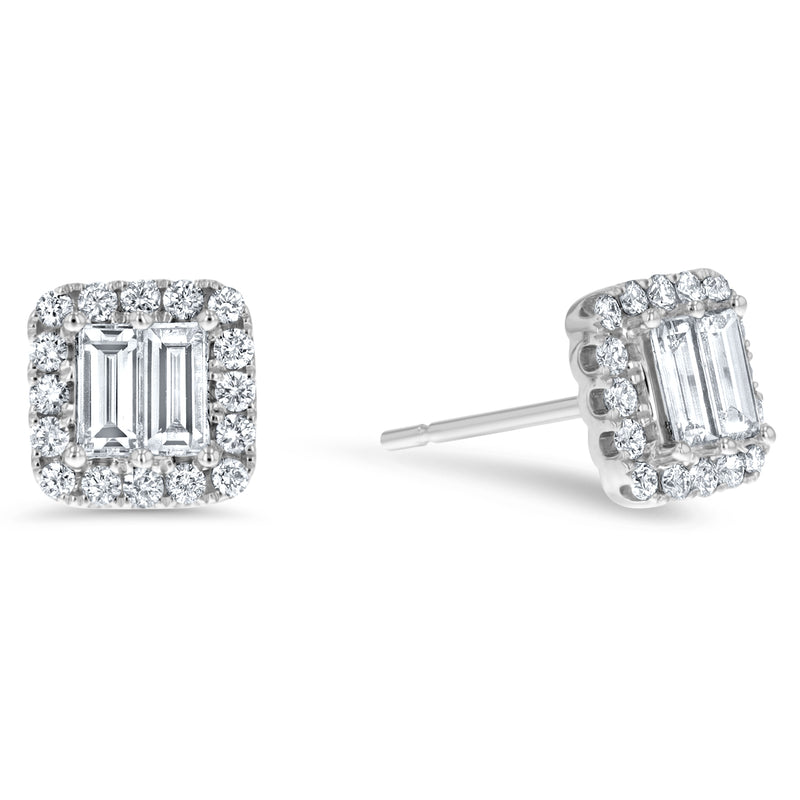 Diamond Illusion Stud Earrings - R&R Jewelers 
