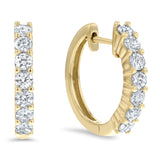 Diamond Huggie Earrings, 0.60 ct - R&R Jewelers 