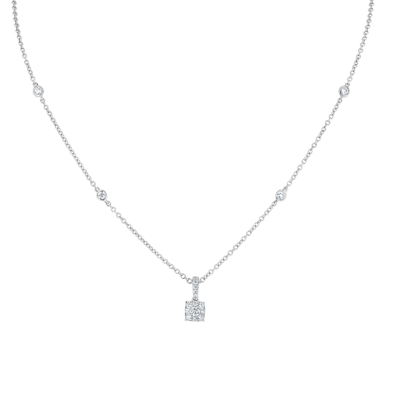 Diamond Station Pendant - R&R Jewelers 