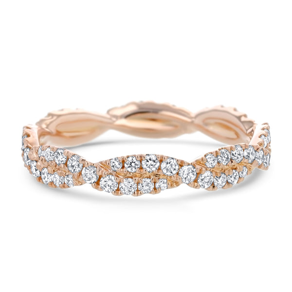 Diamond Infinity Twist Eternity Ring, 0.69 ct - R&R Jewelers 
