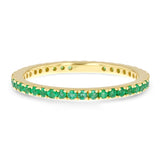 Emerald Eternity Ring - R&R Jewelers 