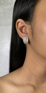 18K White Gold Diamond Earrings (E0439)