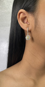 Yellow Diamond Drop Earrings (E1827)