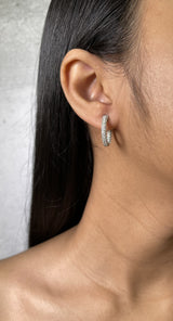 Diamond Pavé Hoop Earrings - R&R Jewelers 