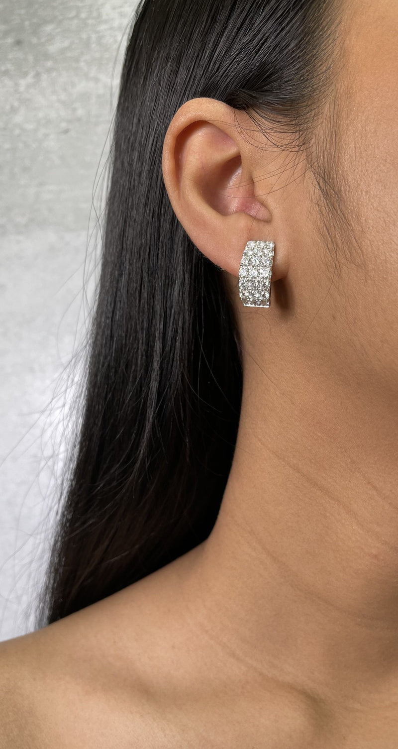 Diamond Lever Back Earrings (E0881)