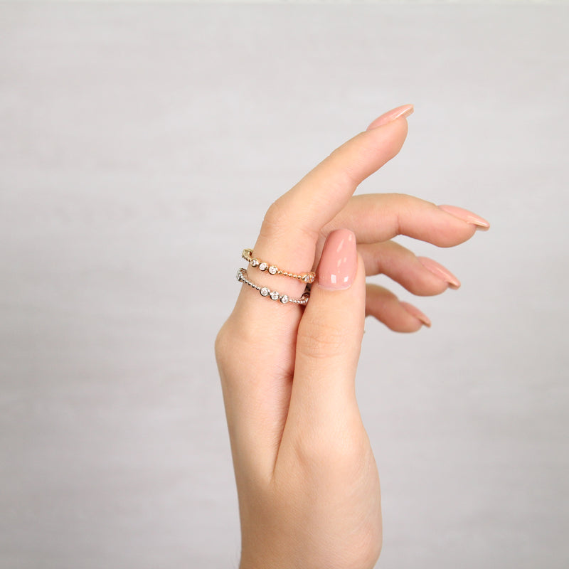 Bezel Set Diamond Eternity Ring, 0.27 ct - R&R Jewelers 