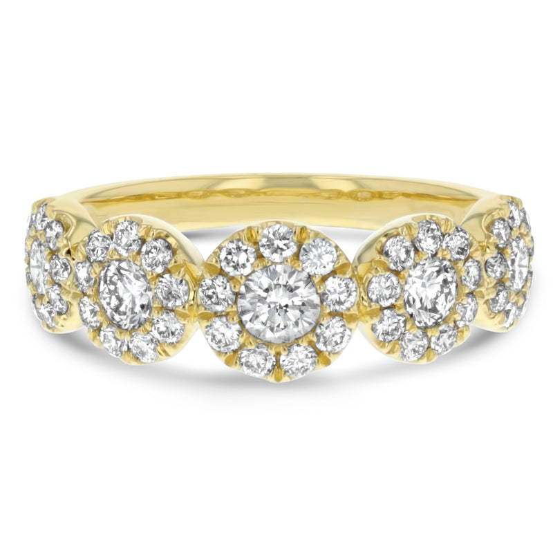 Round Shaped Diamond Cluster Ring (R8188)