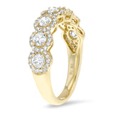 Round Shaped Diamond Cluster Ring (R8437)