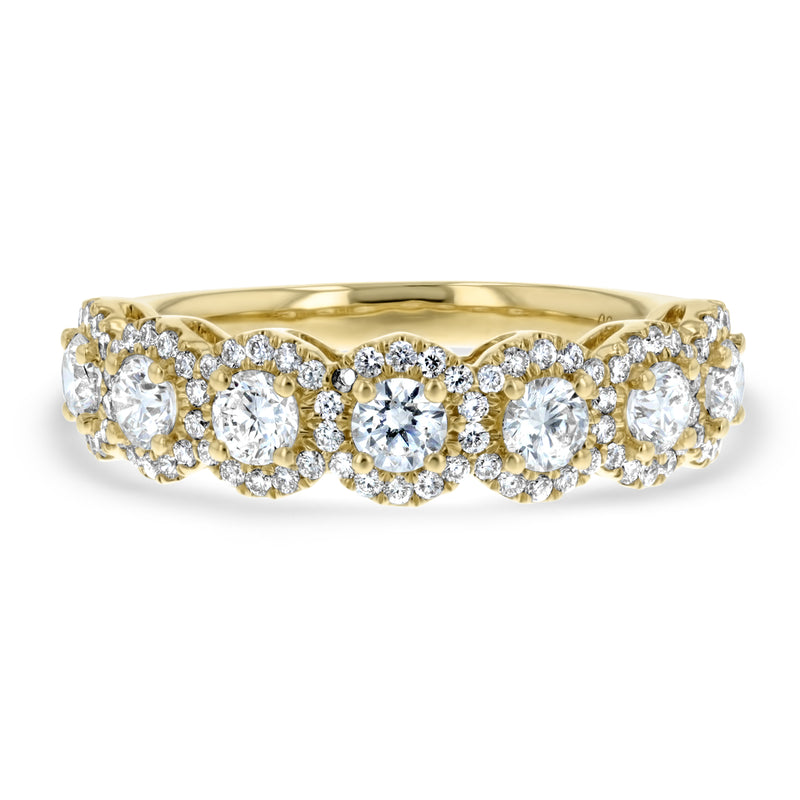 Round Shaped Diamond Cluster Ring (R8437)